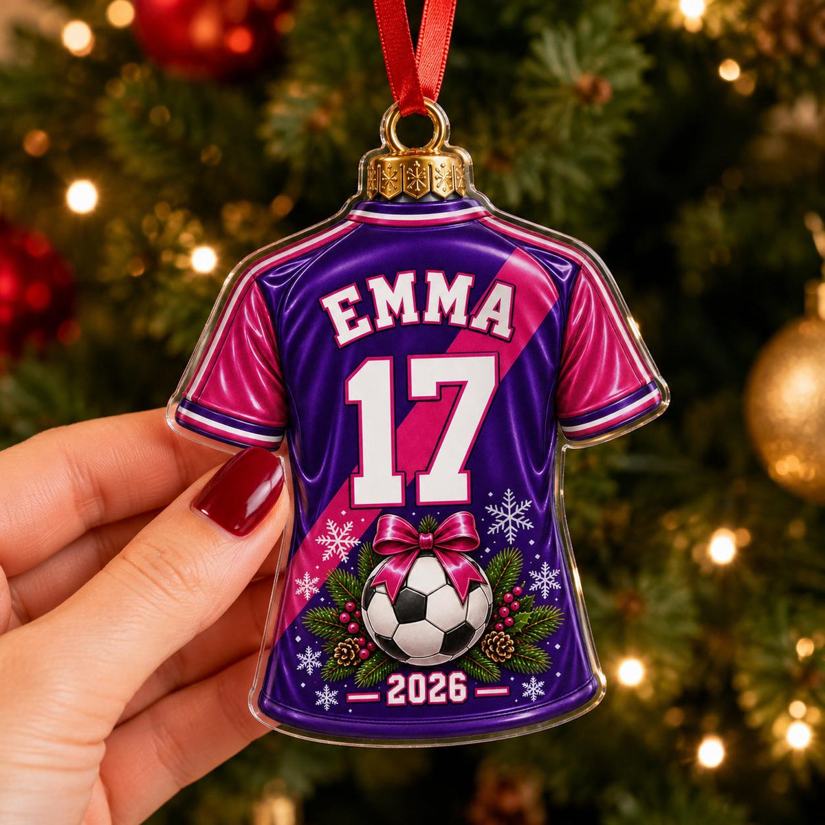 Personalized Soccer Ornament