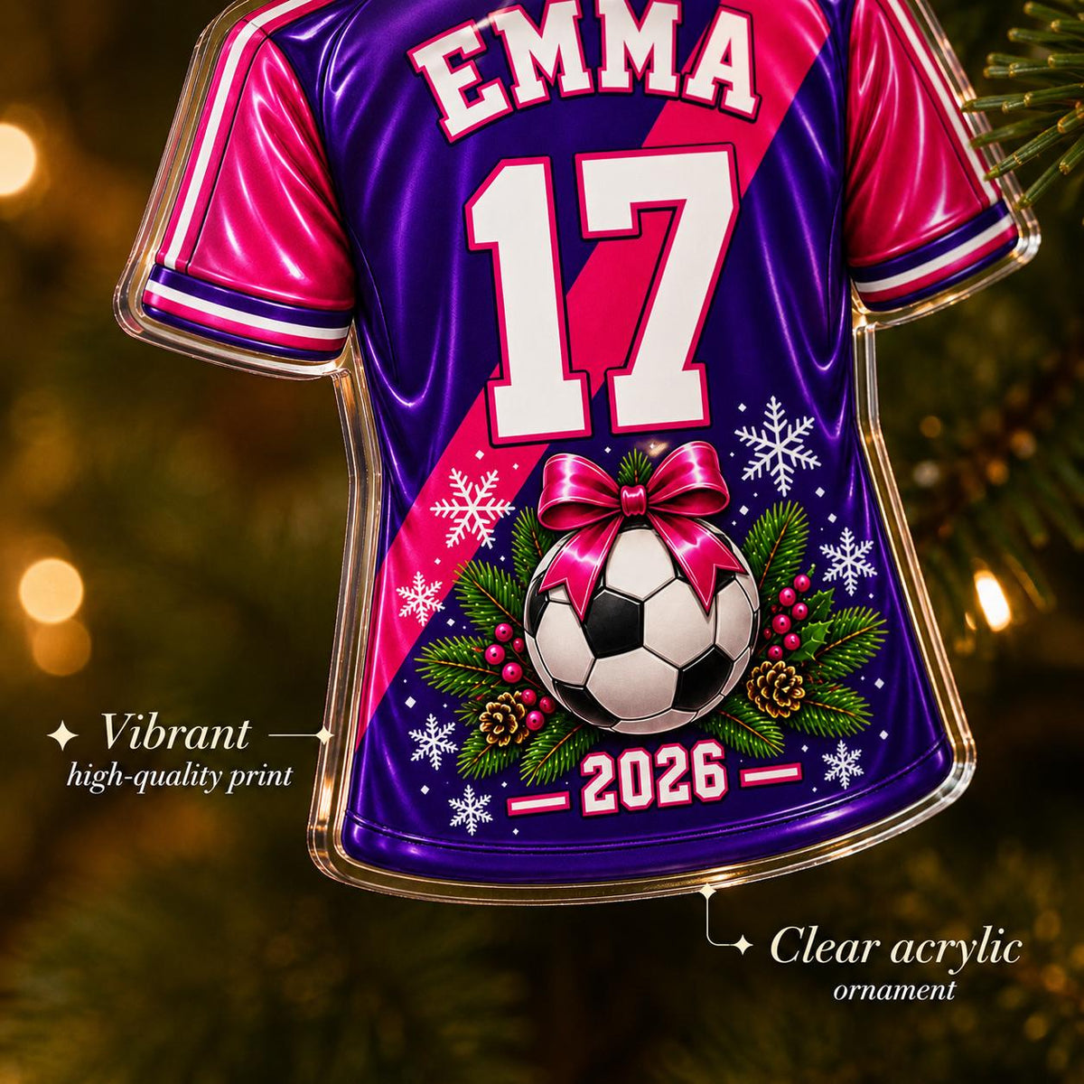 Personalized Soccer Ornament