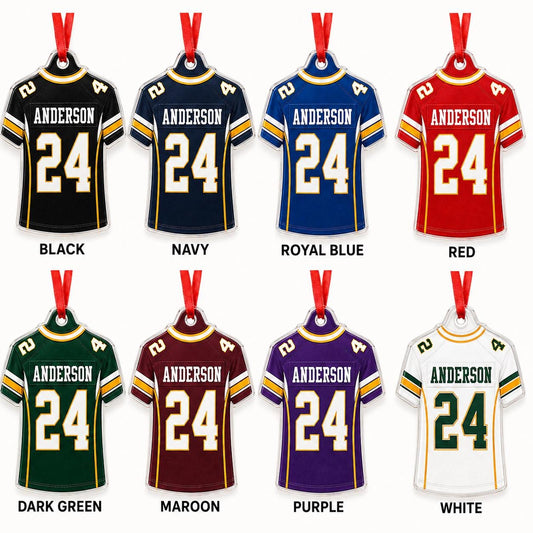 Personalized Football Jersey Ornament