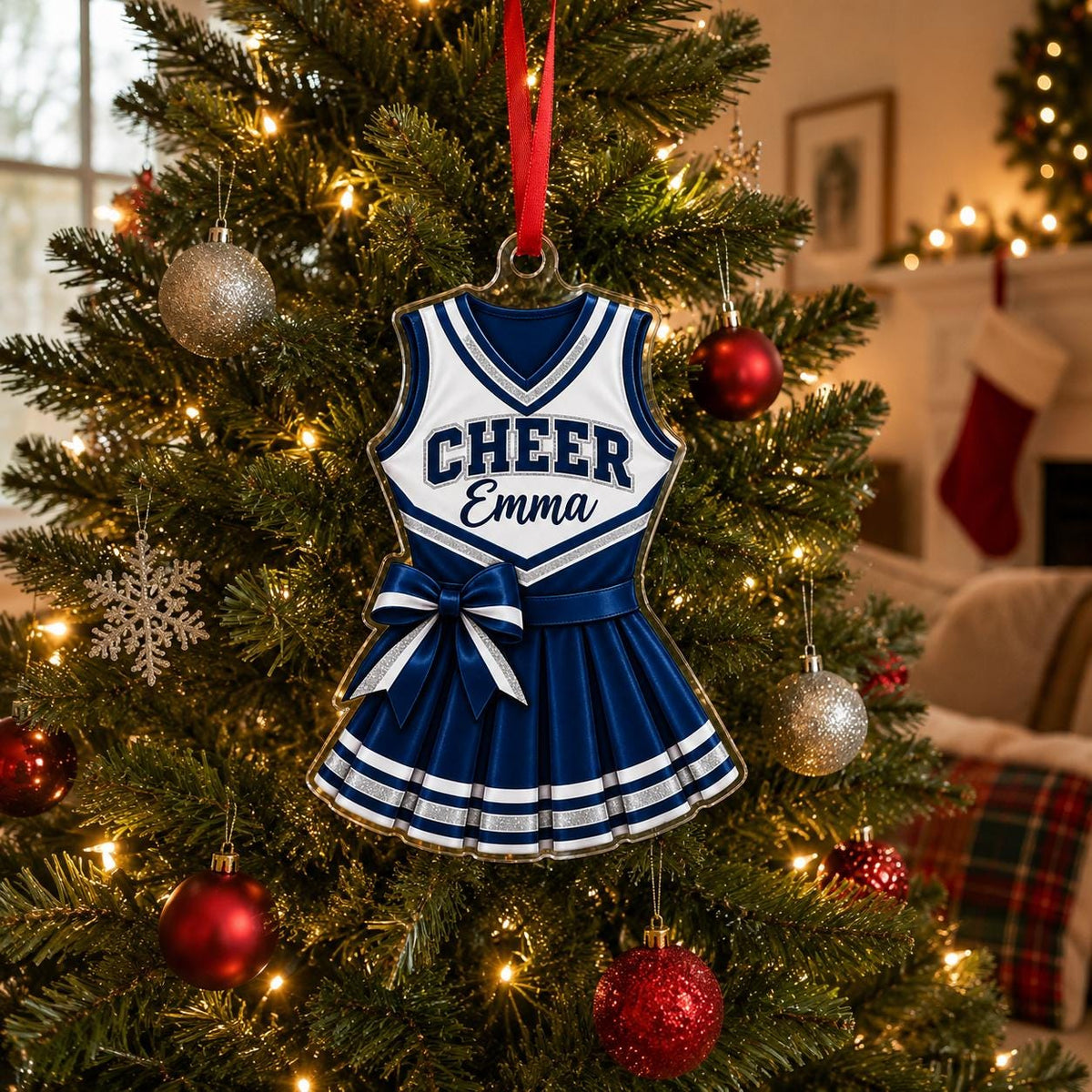 Personalized Cheer Ornament