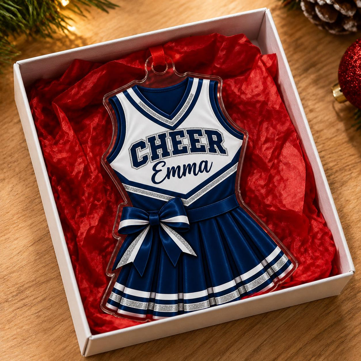 Personalized Cheer Ornament