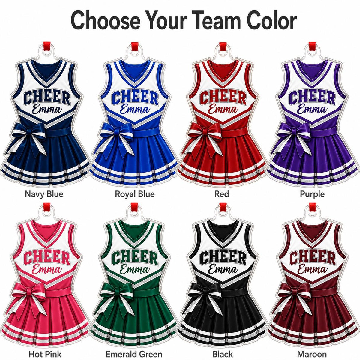 Personalized Cheer Ornament