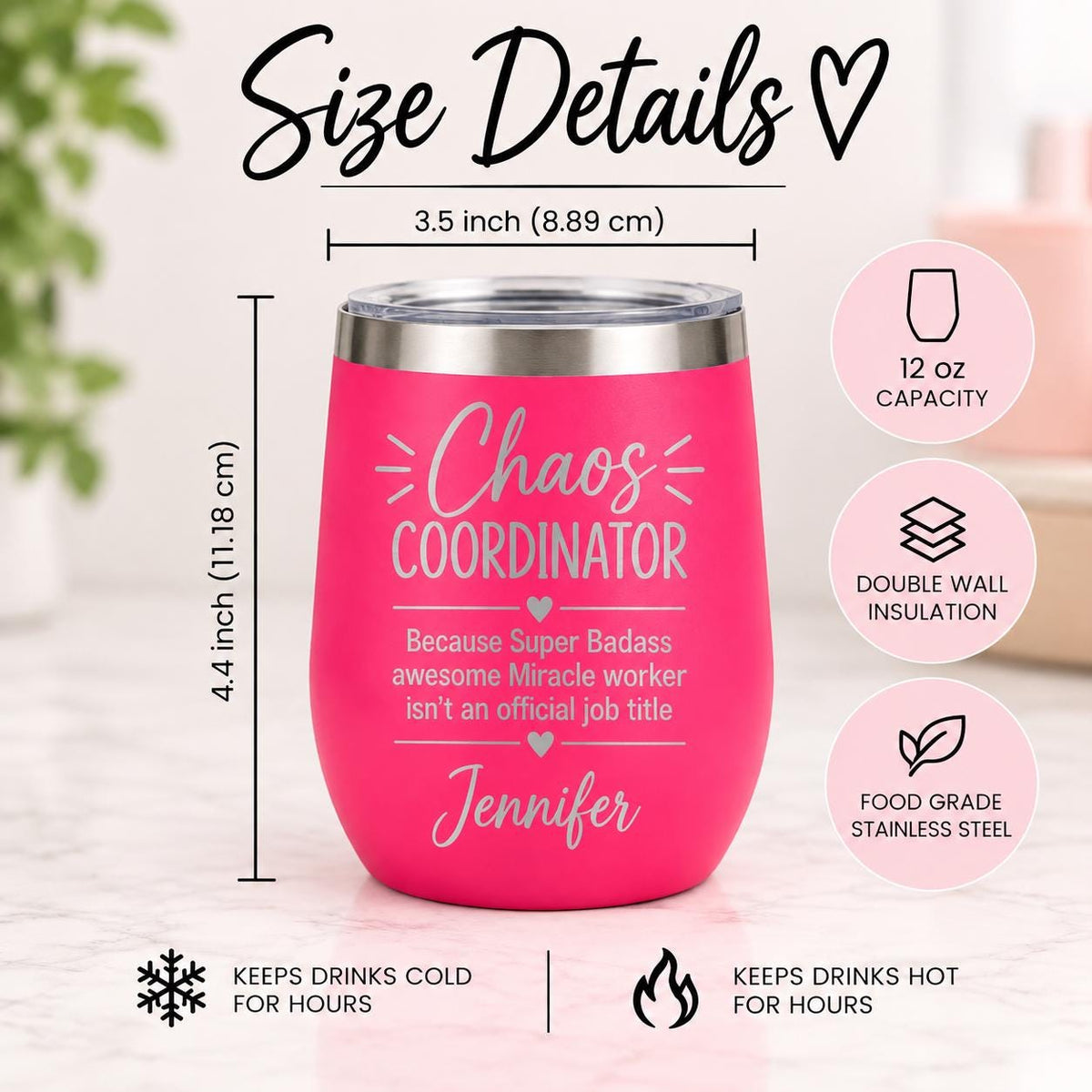 Personalized Chaos Coordinator Tumbler