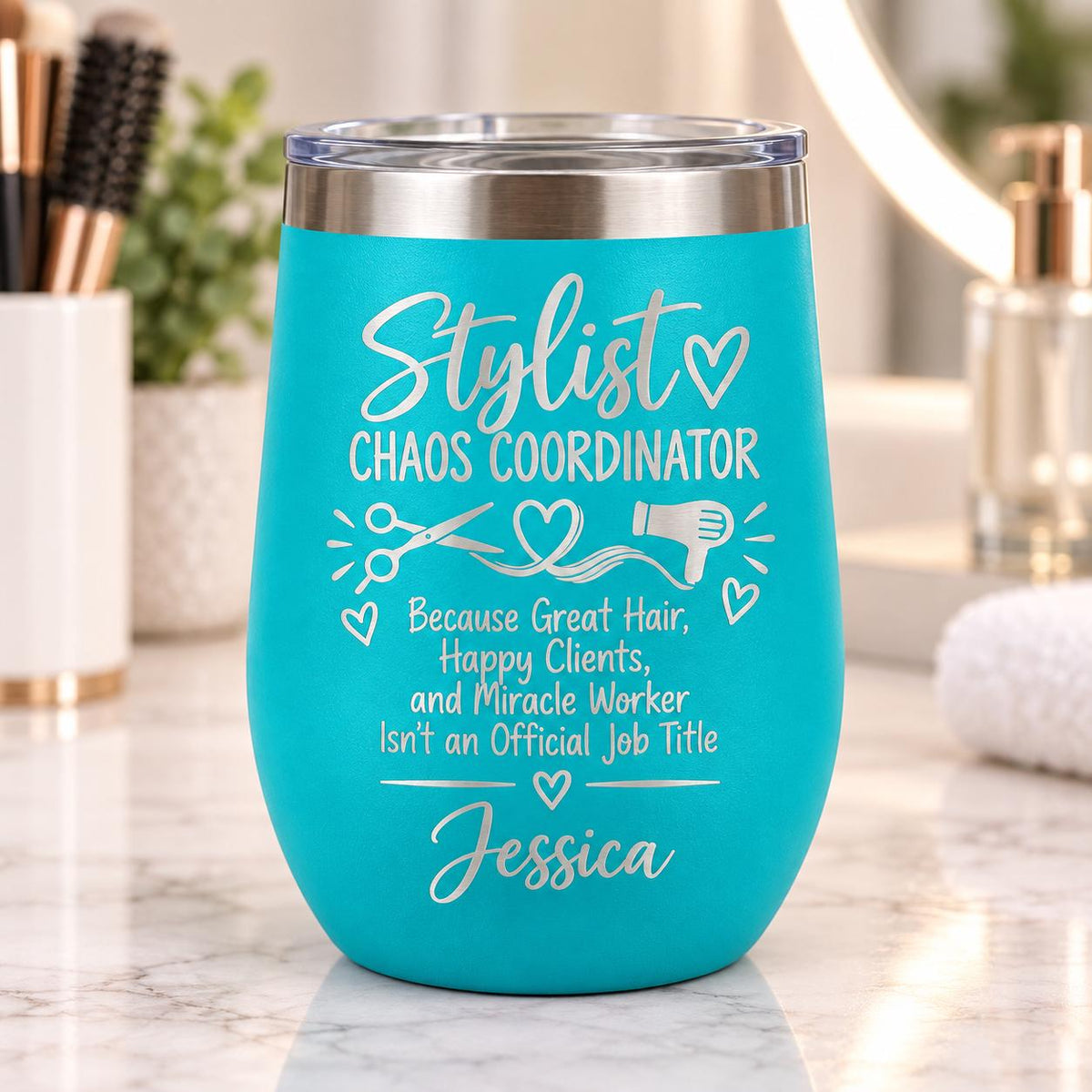 Personalized Hairstylist Tumbler