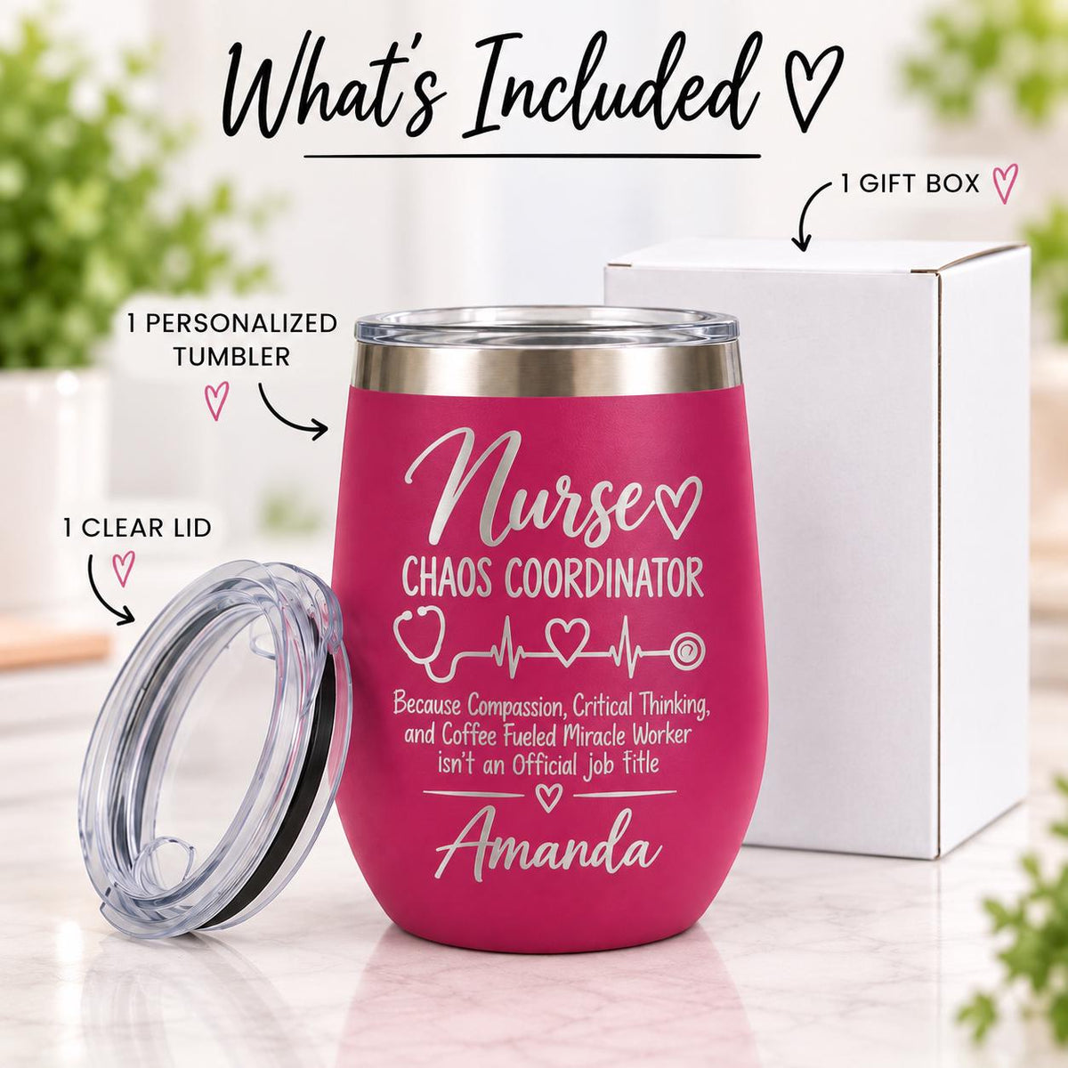 Personalized Nurse Tumbler