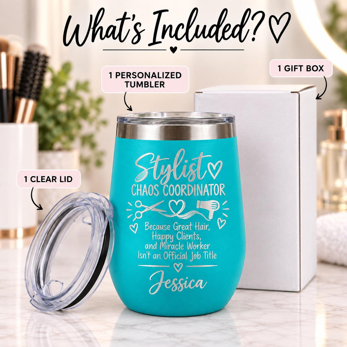 Personalized Hairstylist Tumbler