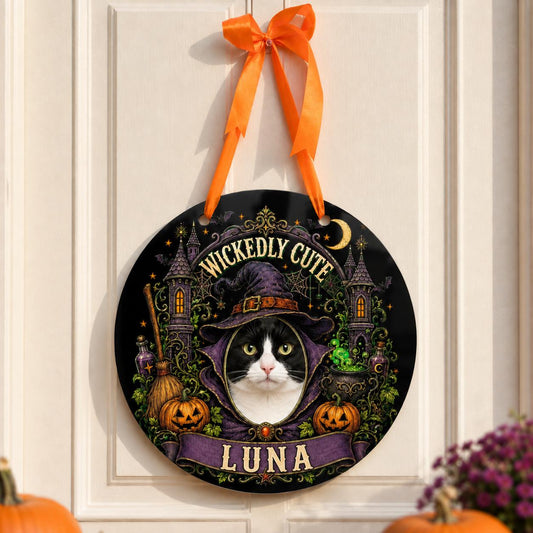 Custom Pet Portrait Halloween Sign