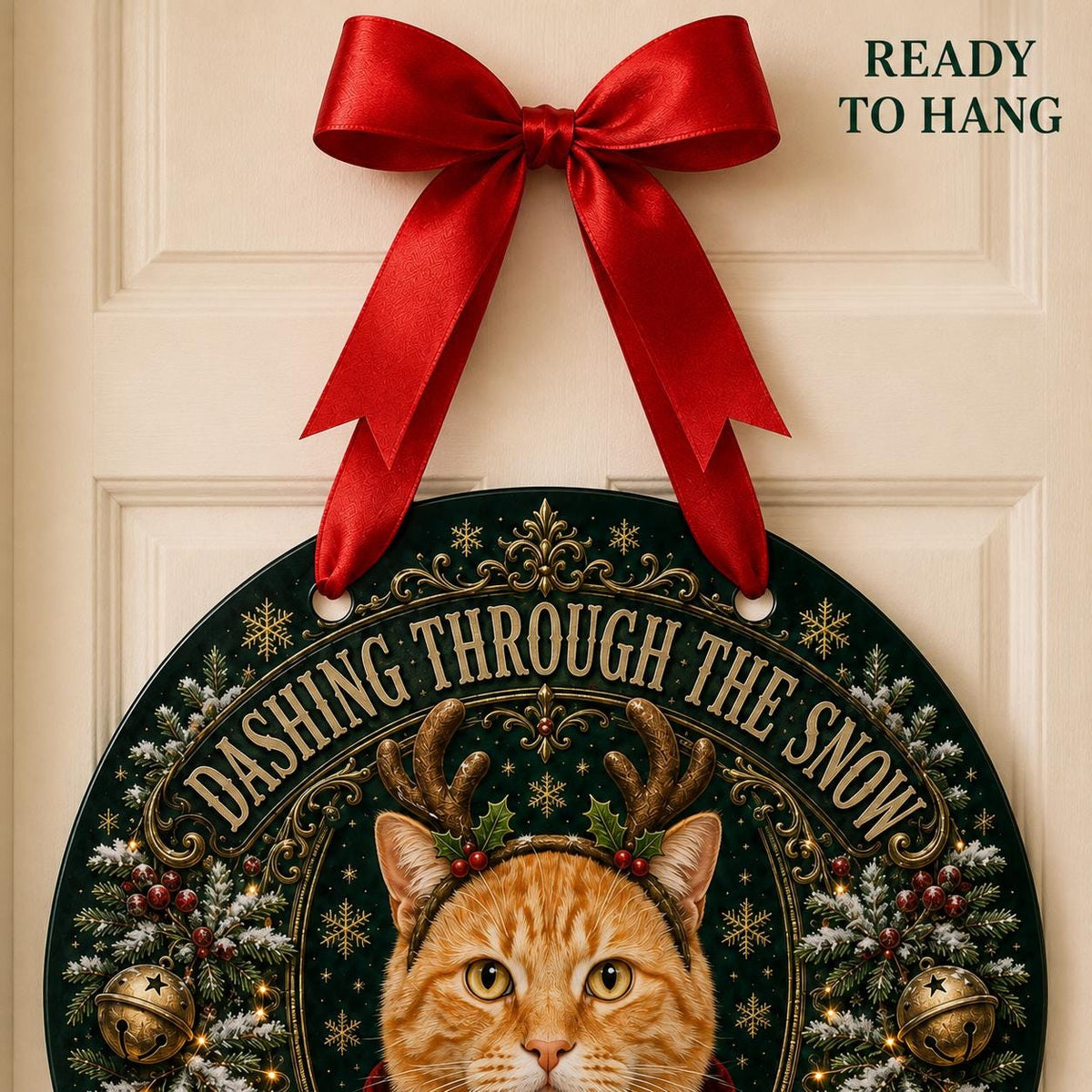 Custom Pet Portrait Christmas Sign