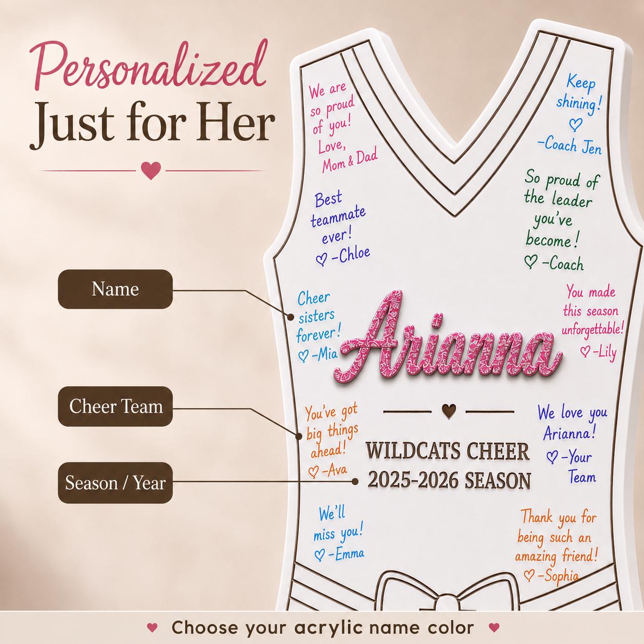 Personalized Cheer Senior Night Sign | Signing Board