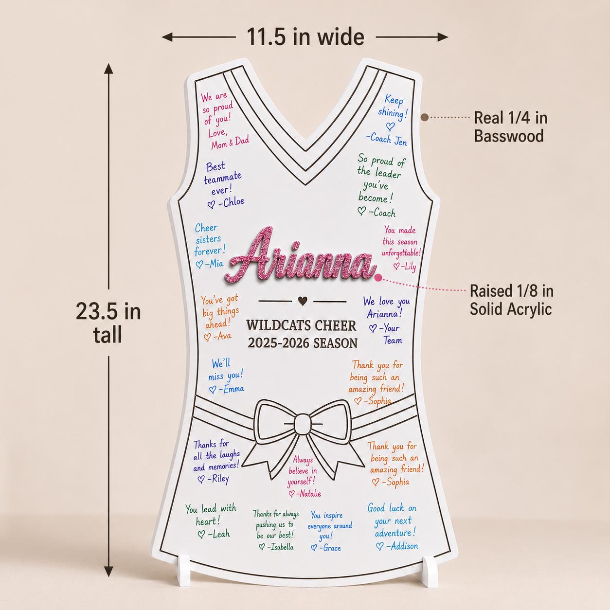 Personalized Cheer Senior Night Sign | Signing Board