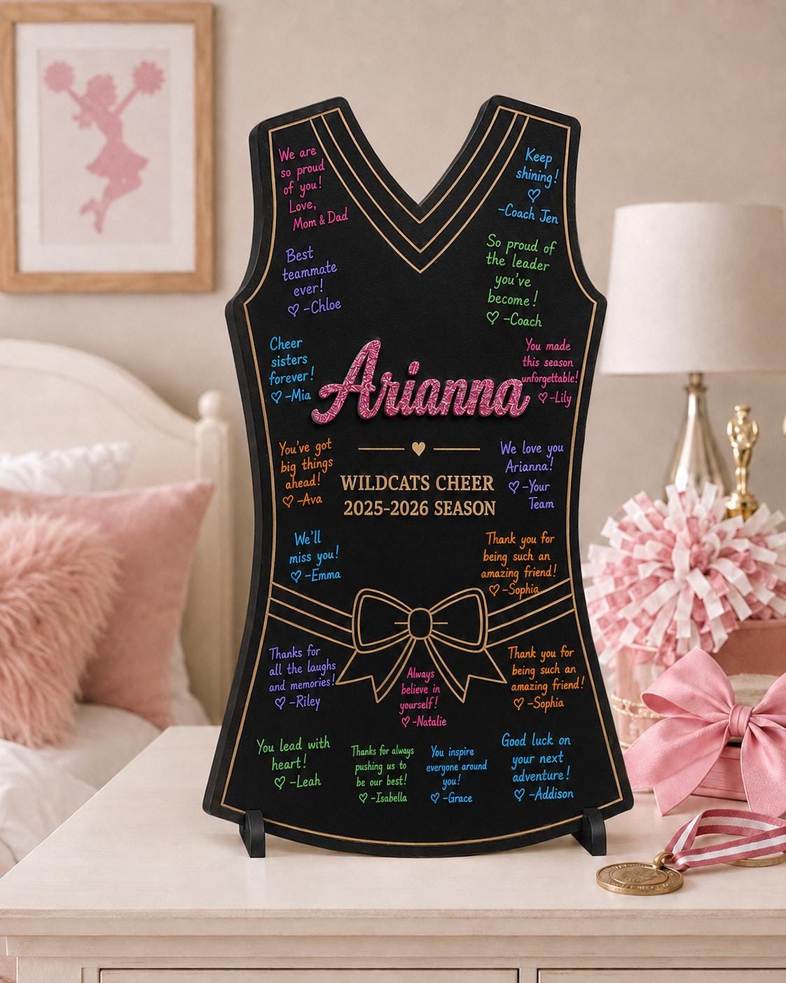 Personalized Cheer Senior Night Sign | Signing Board