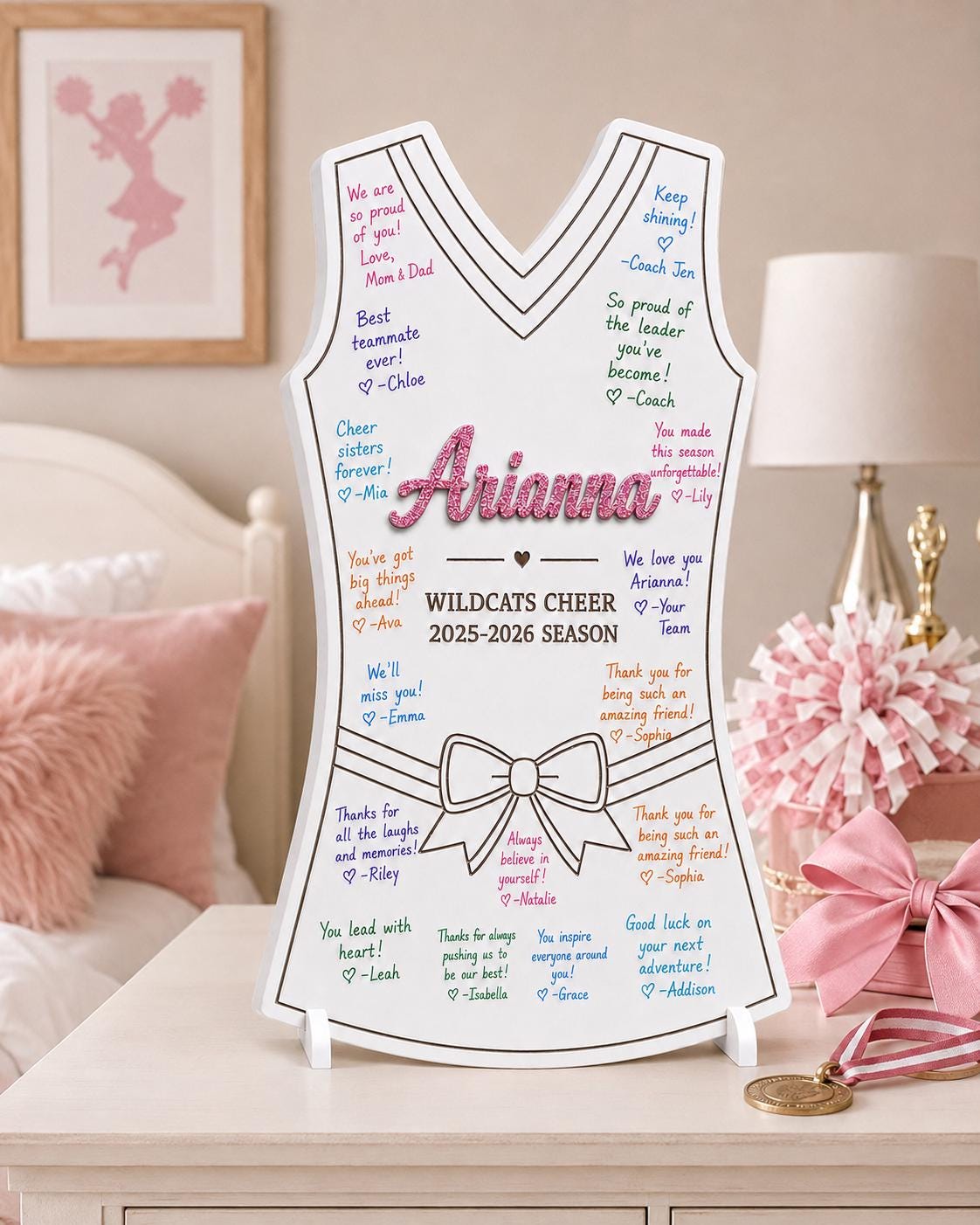Personalized Cheer Senior Night Sign | Signing Board