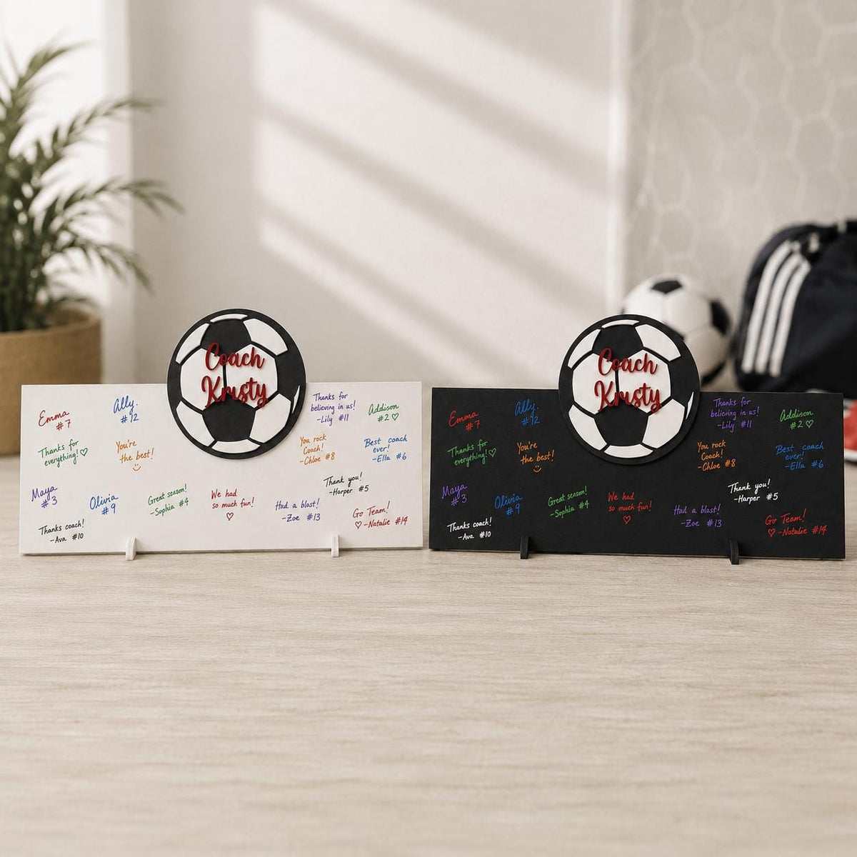 Personalized Soccer Coach Gift | Team Signature Sign