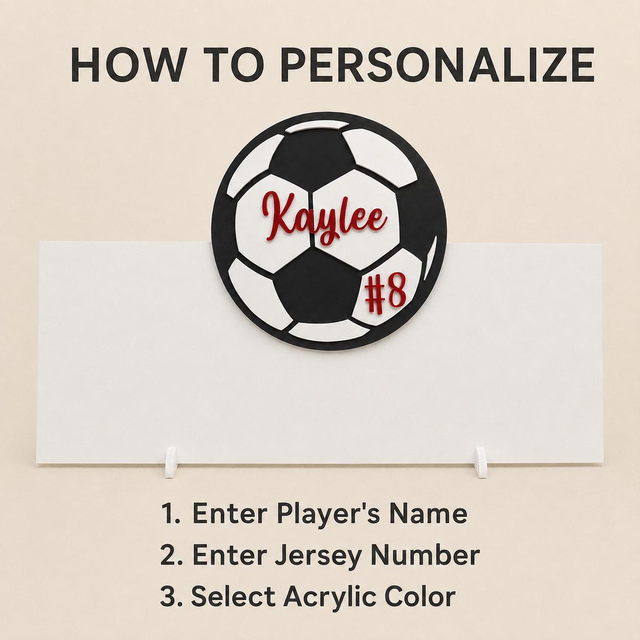 Personalized Soccer Senior Night Sign | Team Signature Board