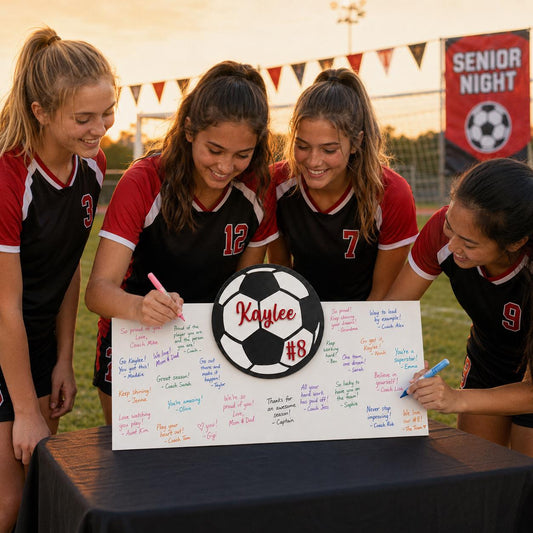 Personalized Soccer Senior Night Sign | Team Signature Board