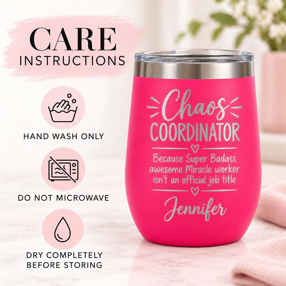 Personalized Chaos Coordinator Tumbler