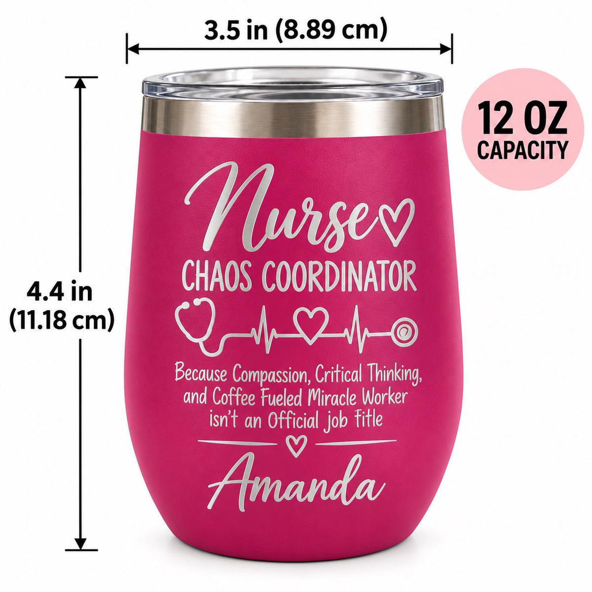 Personalized Nurse Tumbler