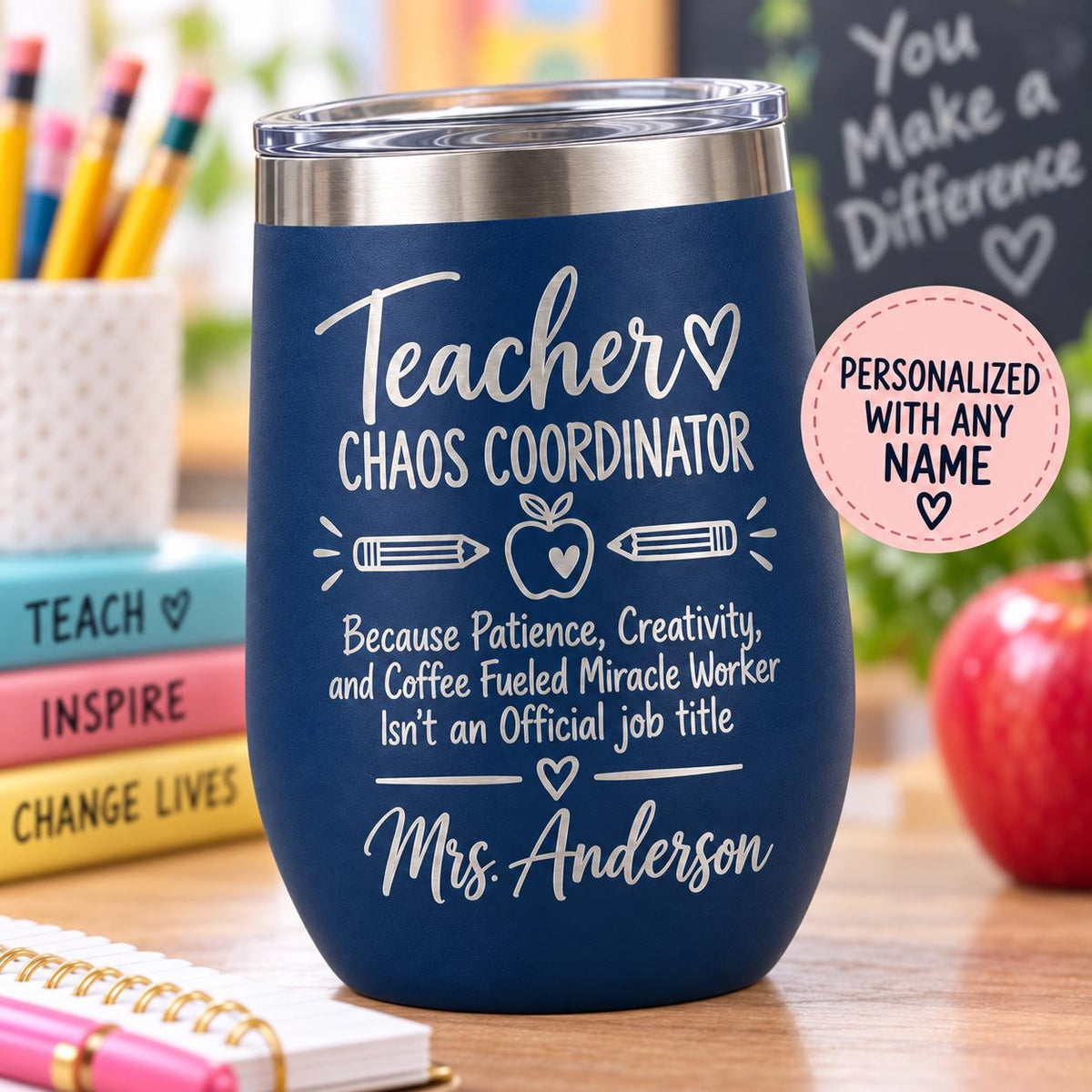 Personalized Teacher Tumbler