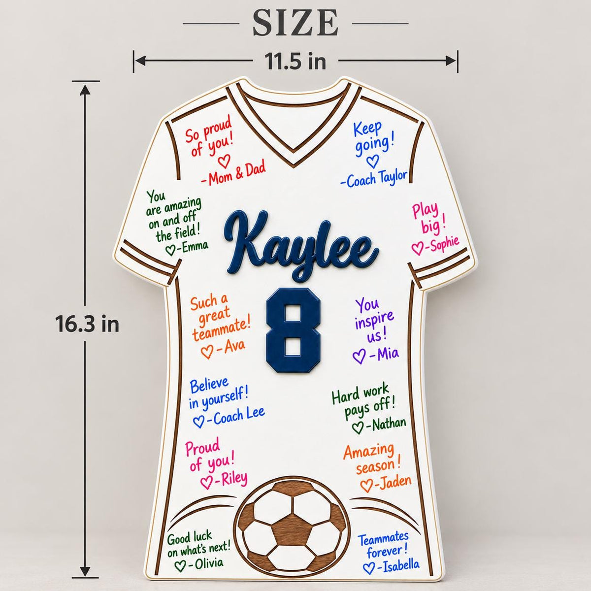 Personalized Soccer Senior Night Sign | Jersey Signing Board