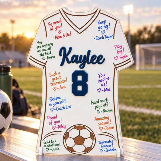 Personalized Soccer Senior Night Sign | Jersey Signing Board