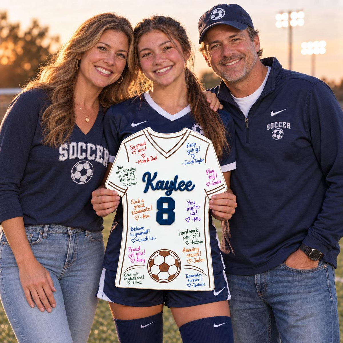 Personalized Soccer Senior Night Sign | Jersey Signing Board