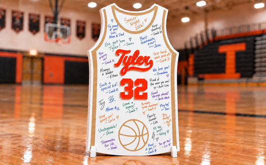 Personalized Basketball Senior Night Signing Board