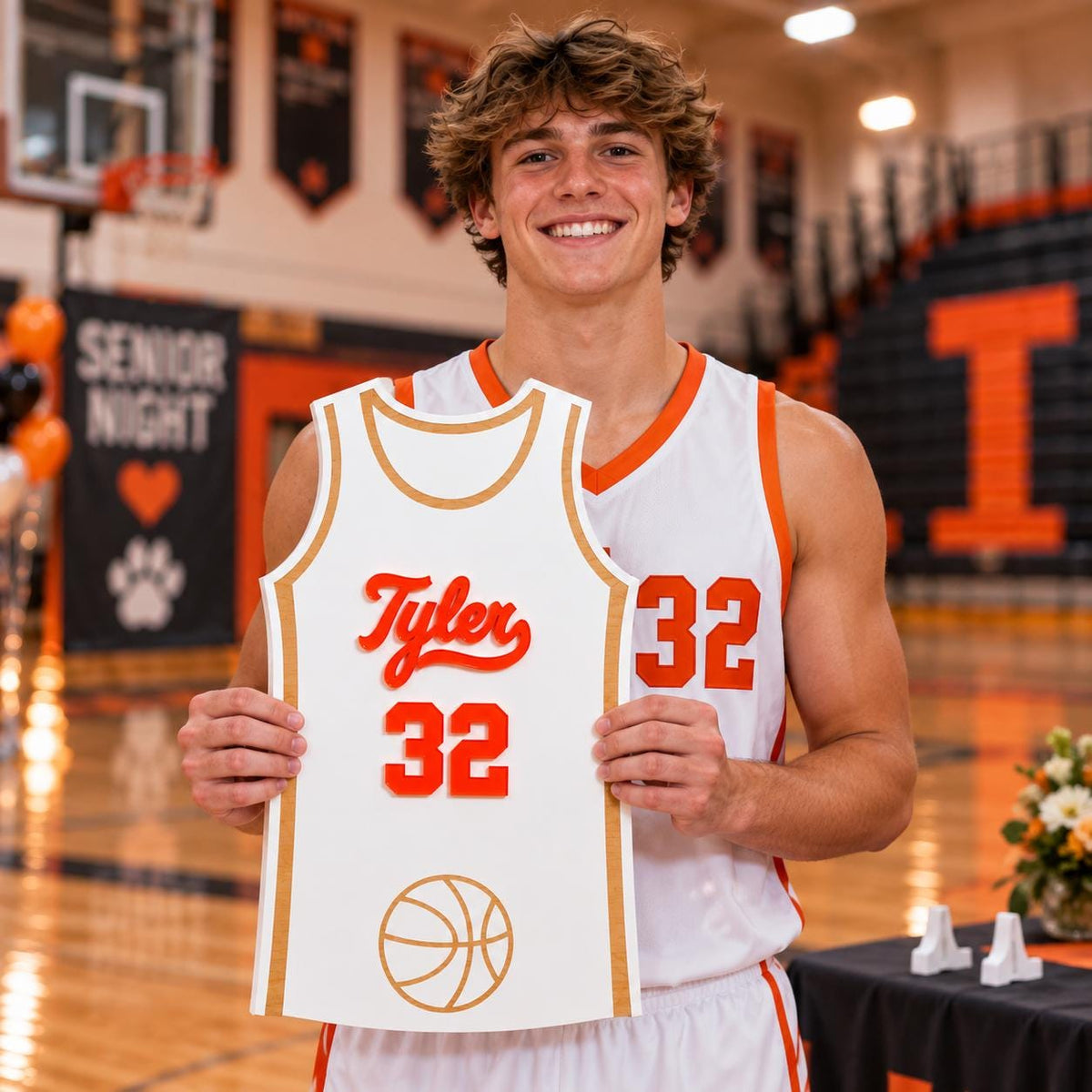 Personalized Basketball Senior Night Signing Board