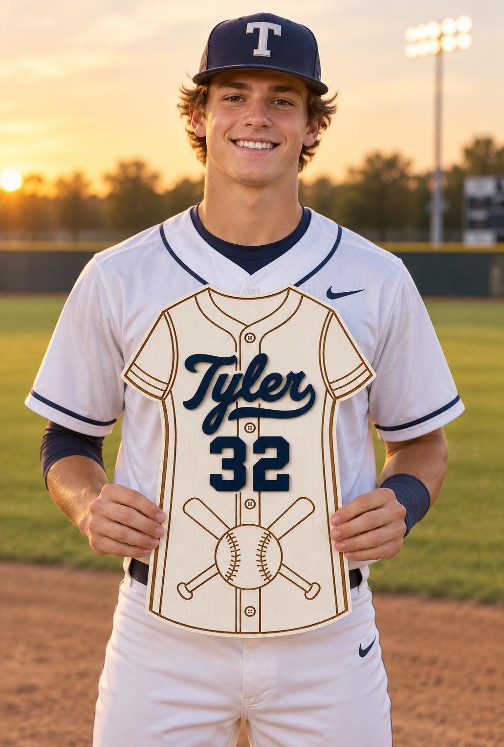 Personalized Baseball Senior Night Sign
