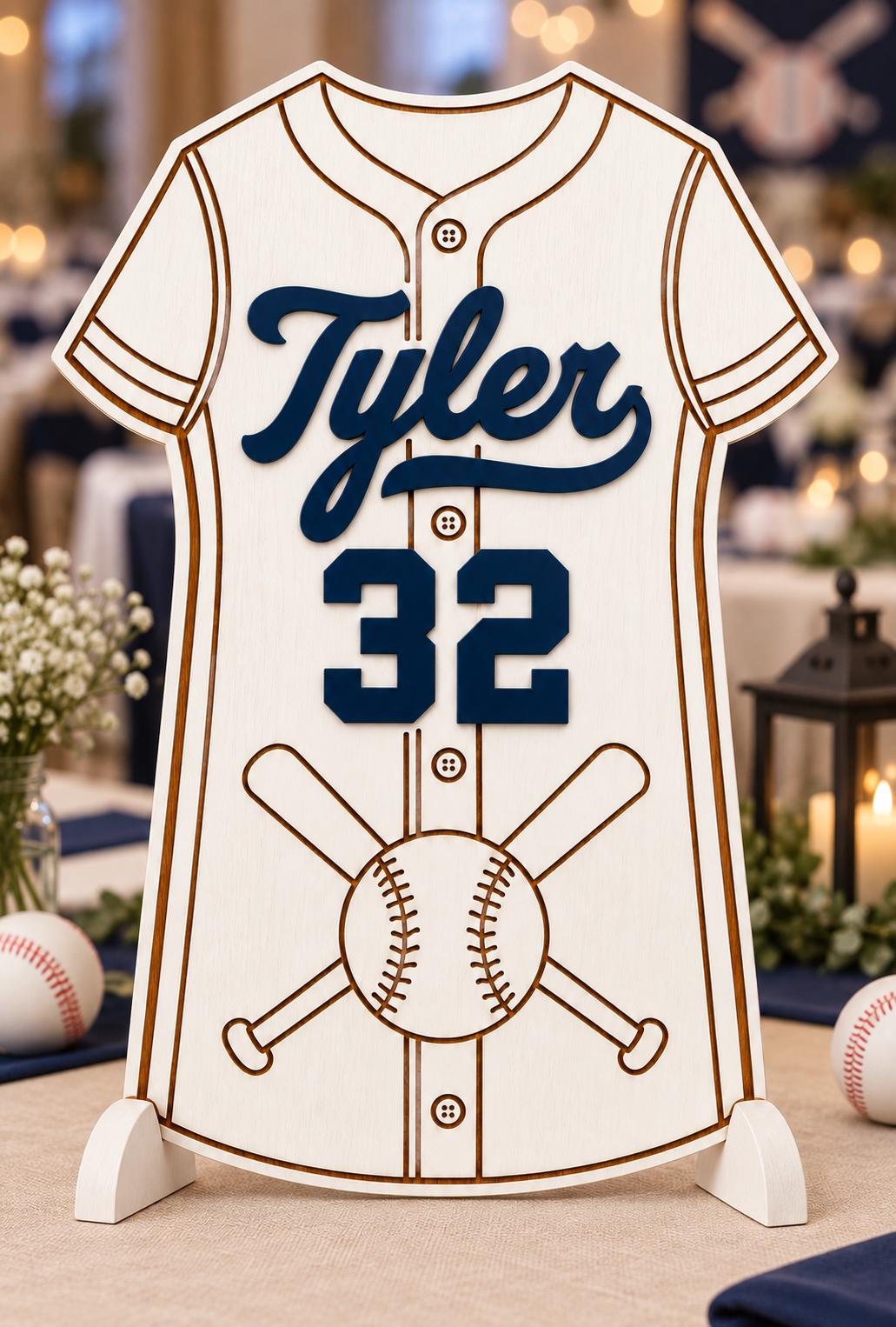 Personalized Baseball Senior Night Sign