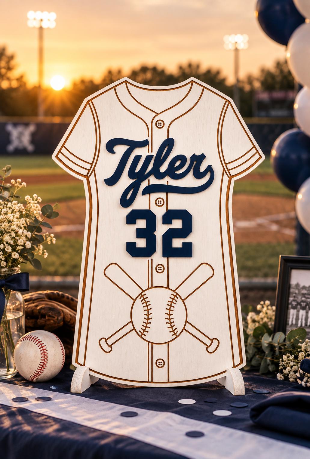Personalized Baseball Senior Night Sign