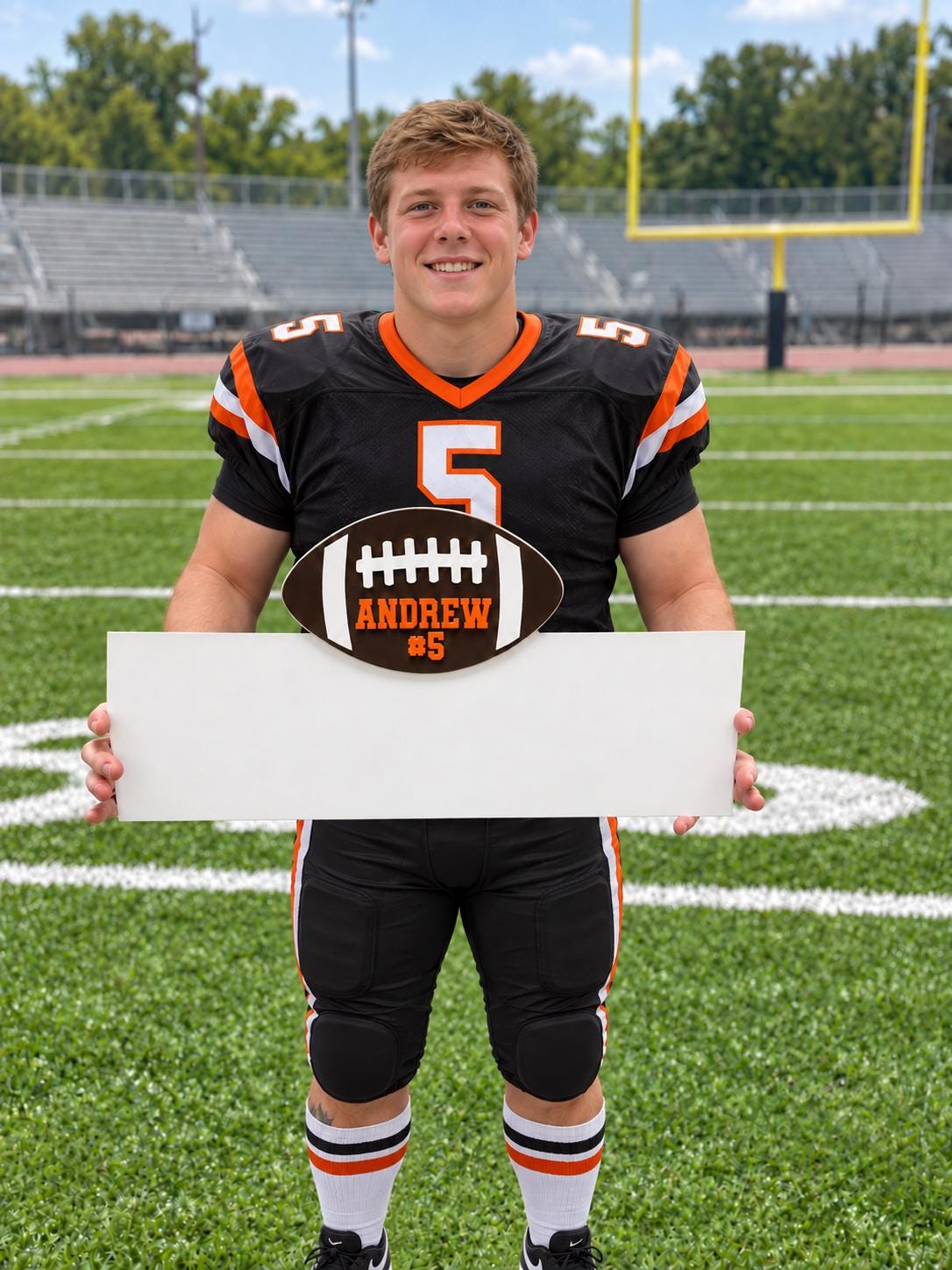 Personalized Football Senior Night Sign | Team Signing Board