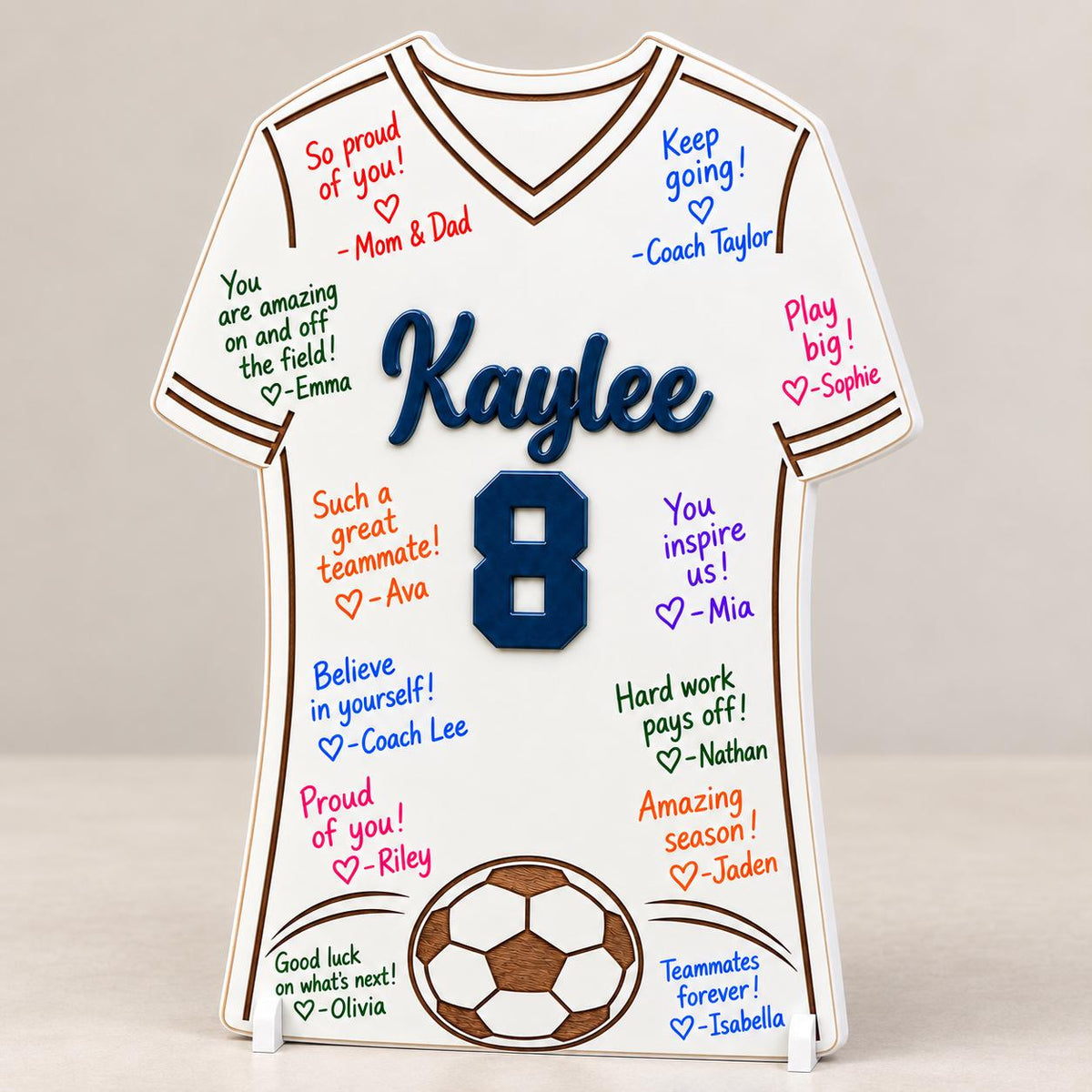 Personalized Soccer Senior Night Sign | Jersey Signing Board