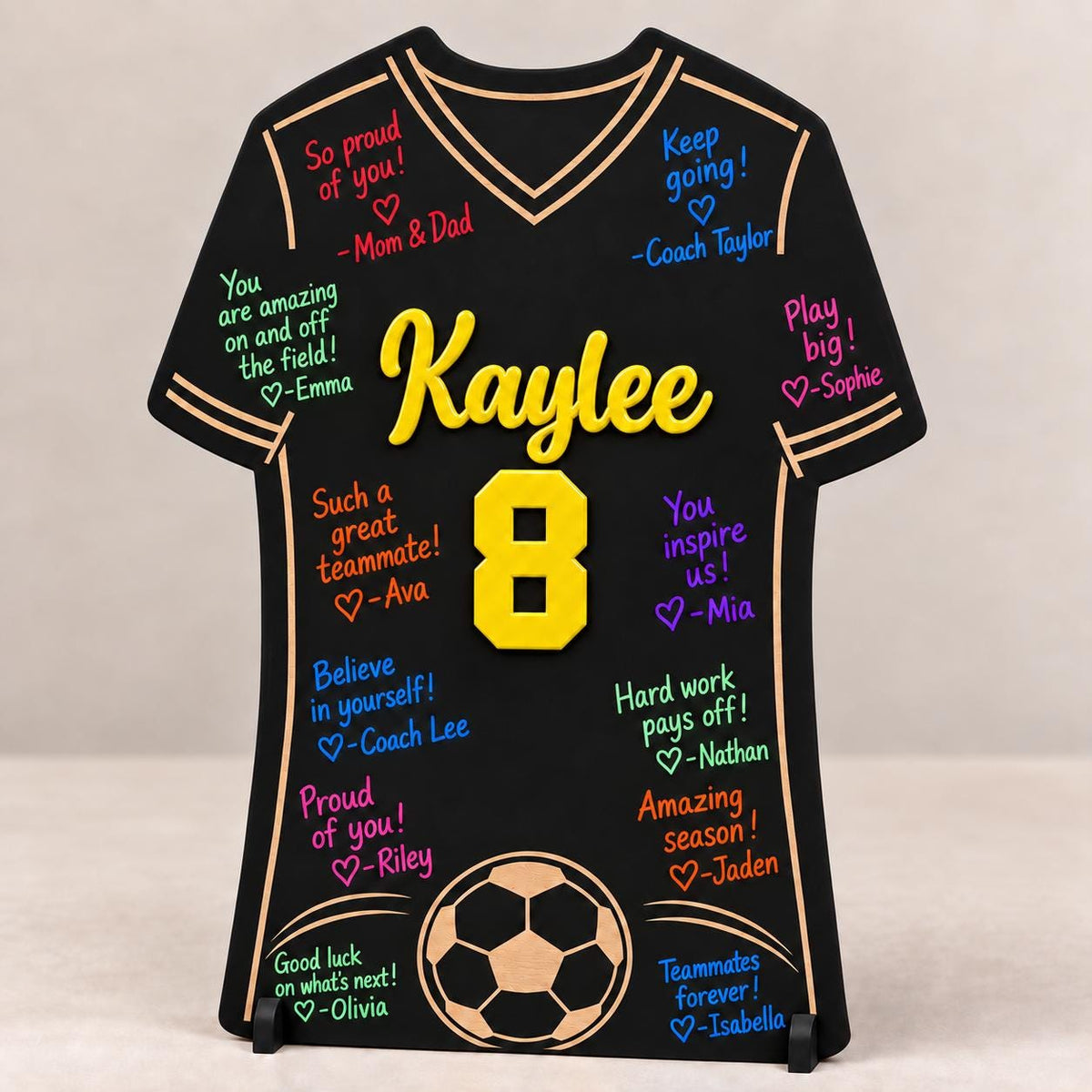 Personalized Soccer Senior Night Sign | Jersey Signing Board
