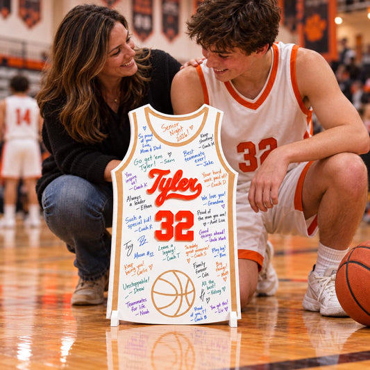 Personalized Basketball Senior Night Signing Board