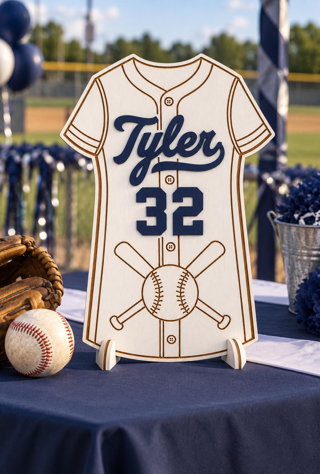 Personalized Baseball Senior Night Sign