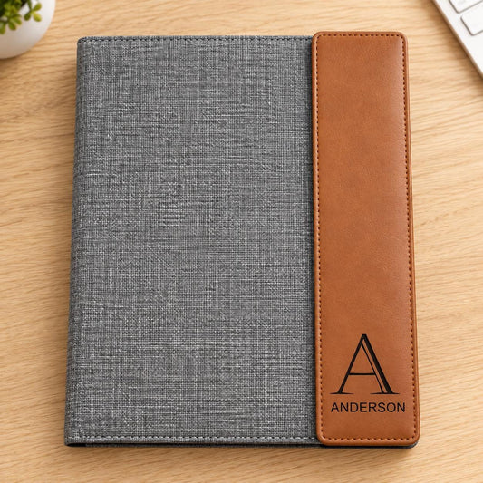 Personalized Portfolio with refillable notepad