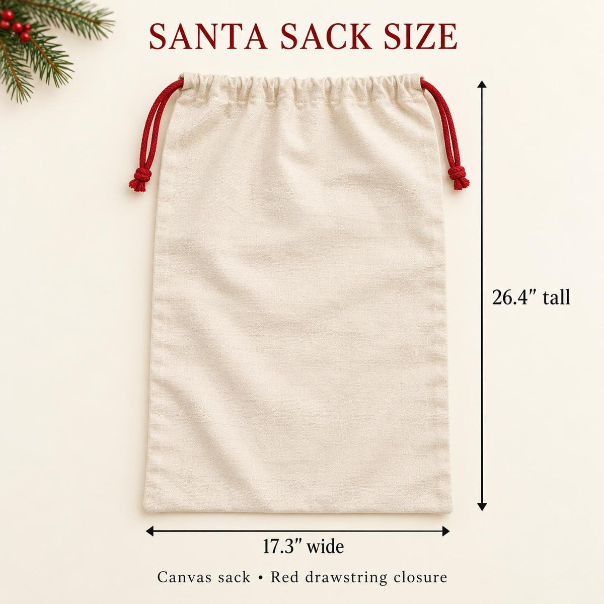 Personalized Snowman Santa Sack – Canvas Christmas Gift Bag