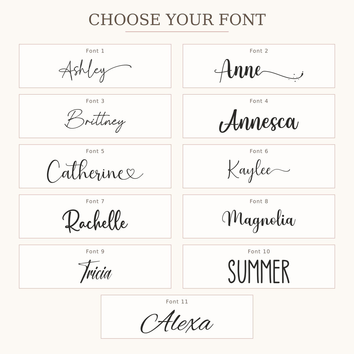 Personalized Champagne Flutes for Bridesmaids
