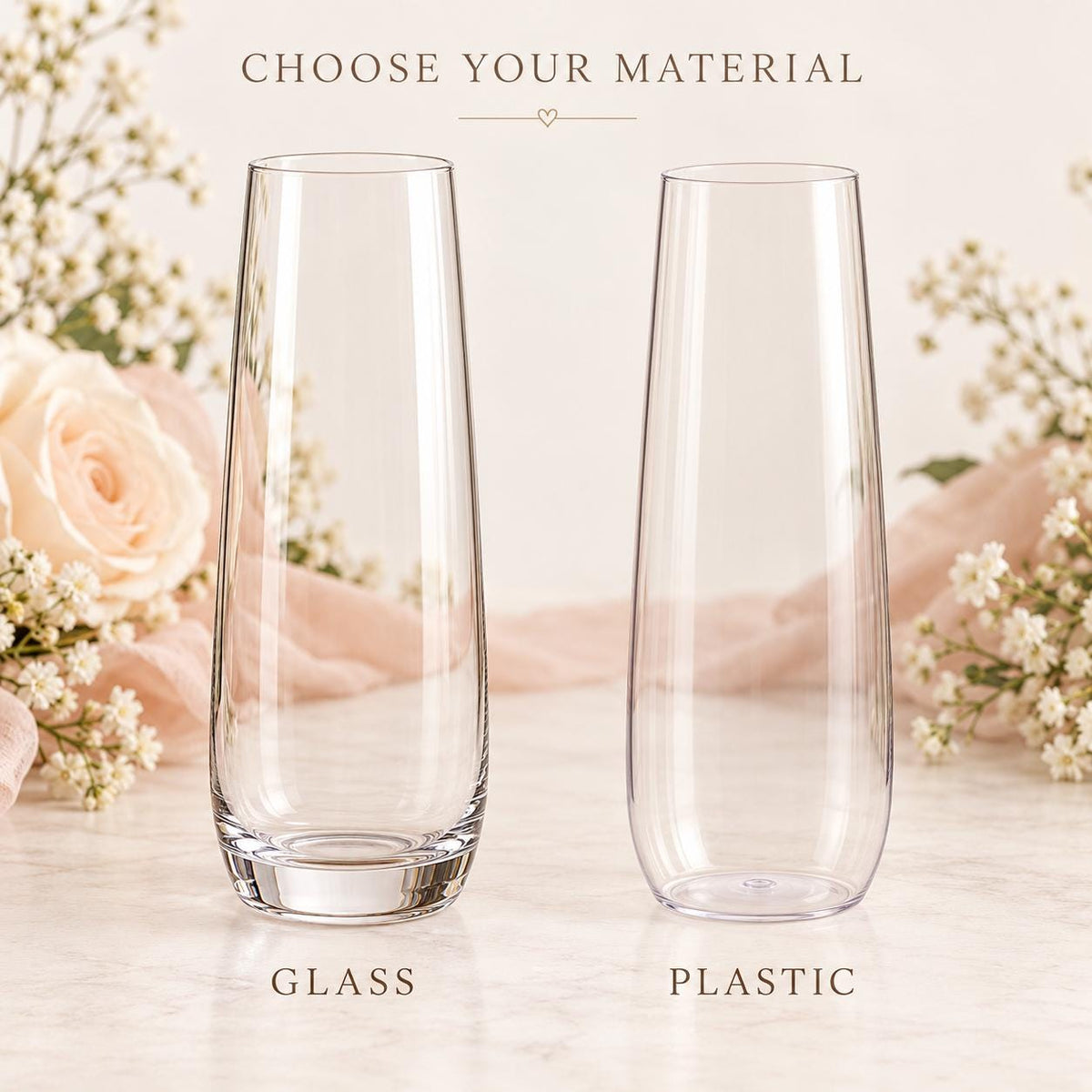 Personalized Champagne Flutes for Bridesmaids