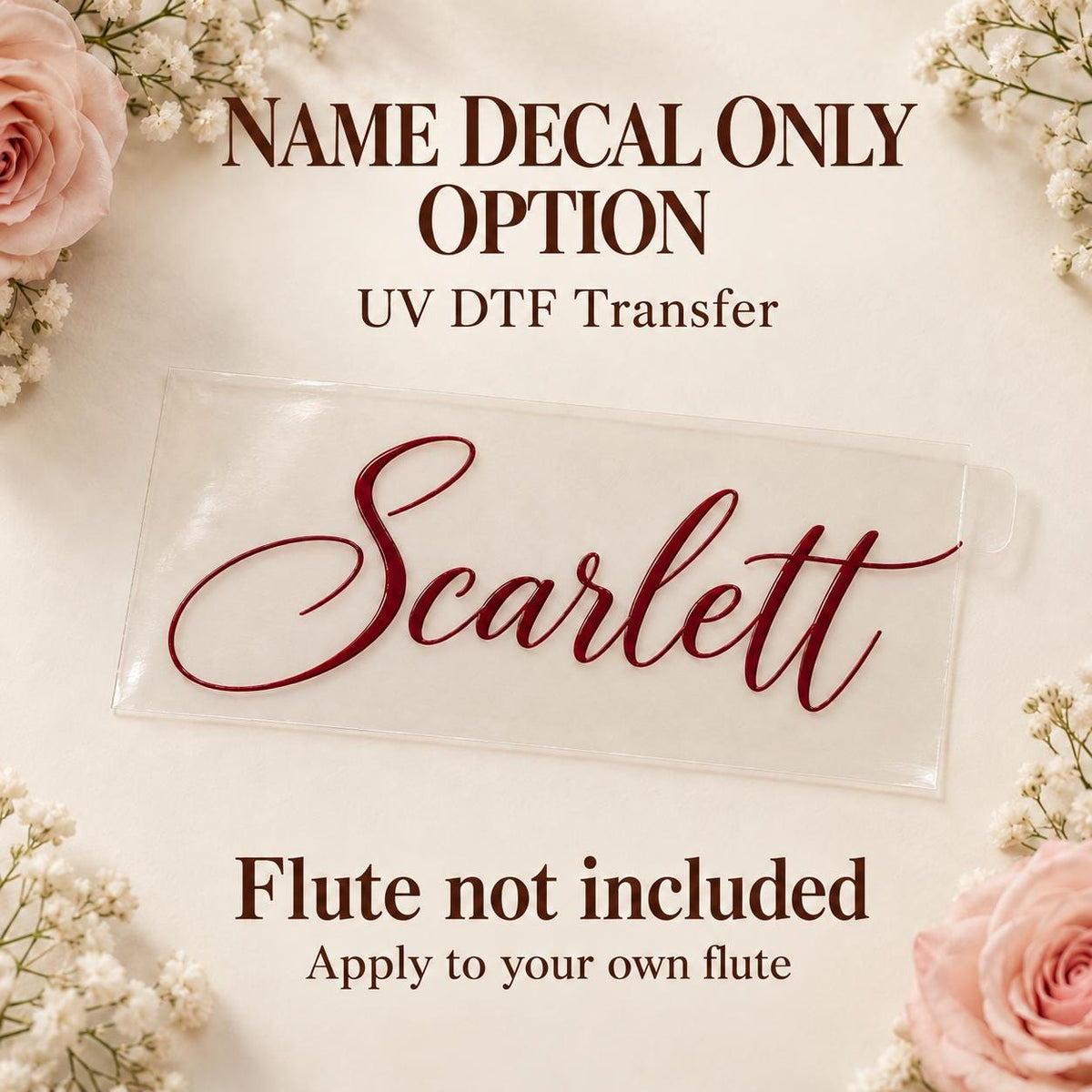 Personalized Champagne Flutes for Bridesmaids