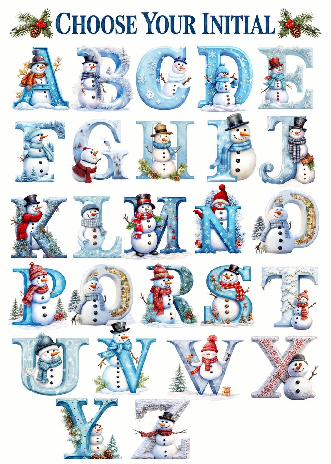 Personalized Letter Name Christmas Ornament
