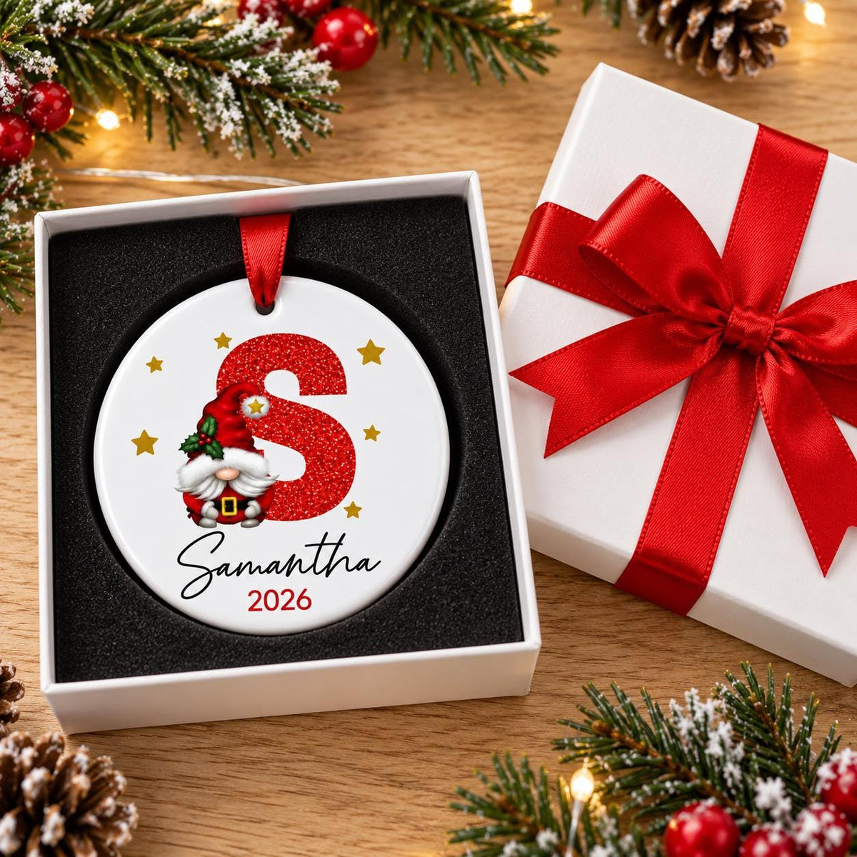 Personalized Initial Ornament for Family