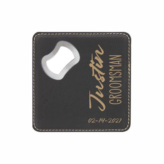 Groomsmen Gift, Coaster Bottle opener