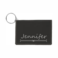 Load image into Gallery viewer, Personalized Keychain Wallet, Custom ID Holder
