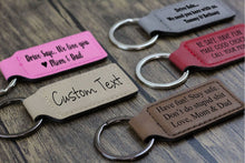 Load image into Gallery viewer, Customizable Leatherette key chain,
