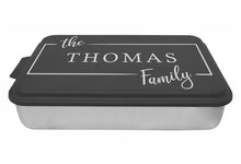 Load image into Gallery viewer, Personalized Cake Pan, Custom Engraved Cake Pan,  Aluminum Cake Pan, Mothers Day Gift For Her, Baking Pan, Housewarming, Kitchen Gift
