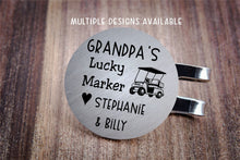 Load image into Gallery viewer, Gift for Grandpa, Personalized Golf Ball Marker
