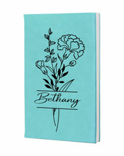 Load image into Gallery viewer, Birth Flower Personalized Journal,
