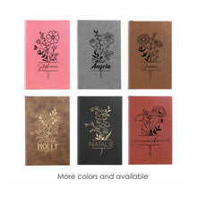 Load image into Gallery viewer, Birth Flower Personalized Journal,
