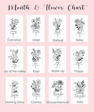 Load image into Gallery viewer, Birth Flower Personalized Journal,
